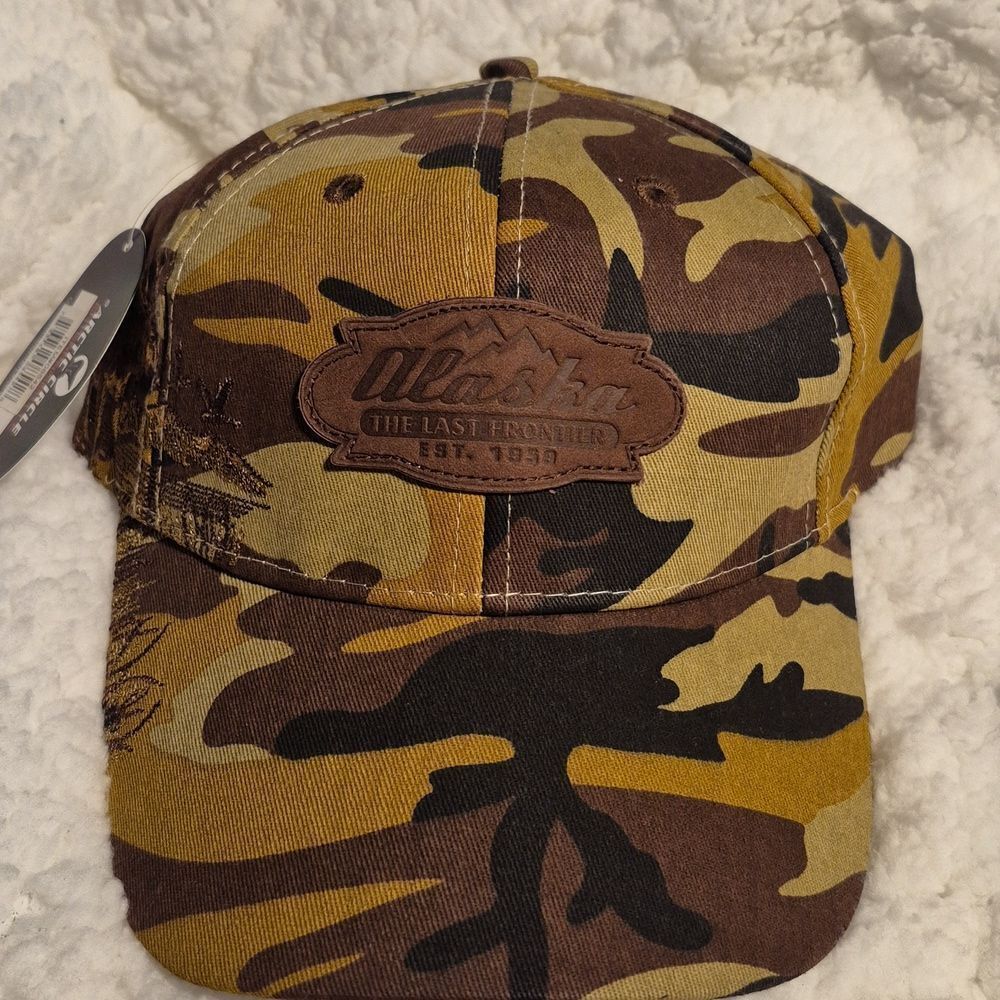 Alaska The Last Frontier Camo Sliderback Hat - New